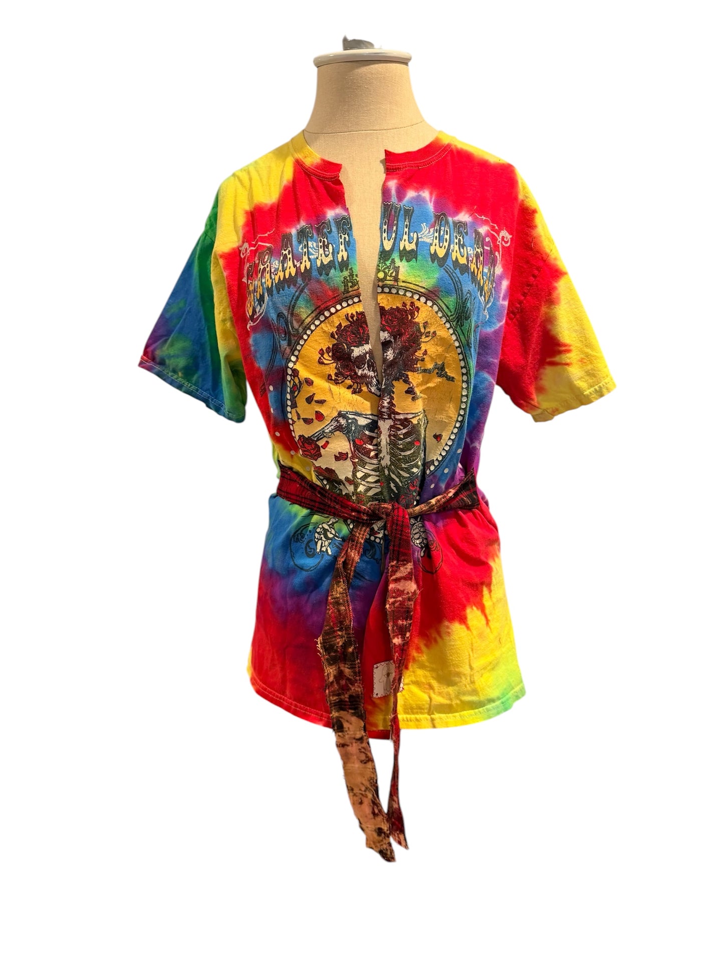 Grateful Dead Tie Front Split Tee