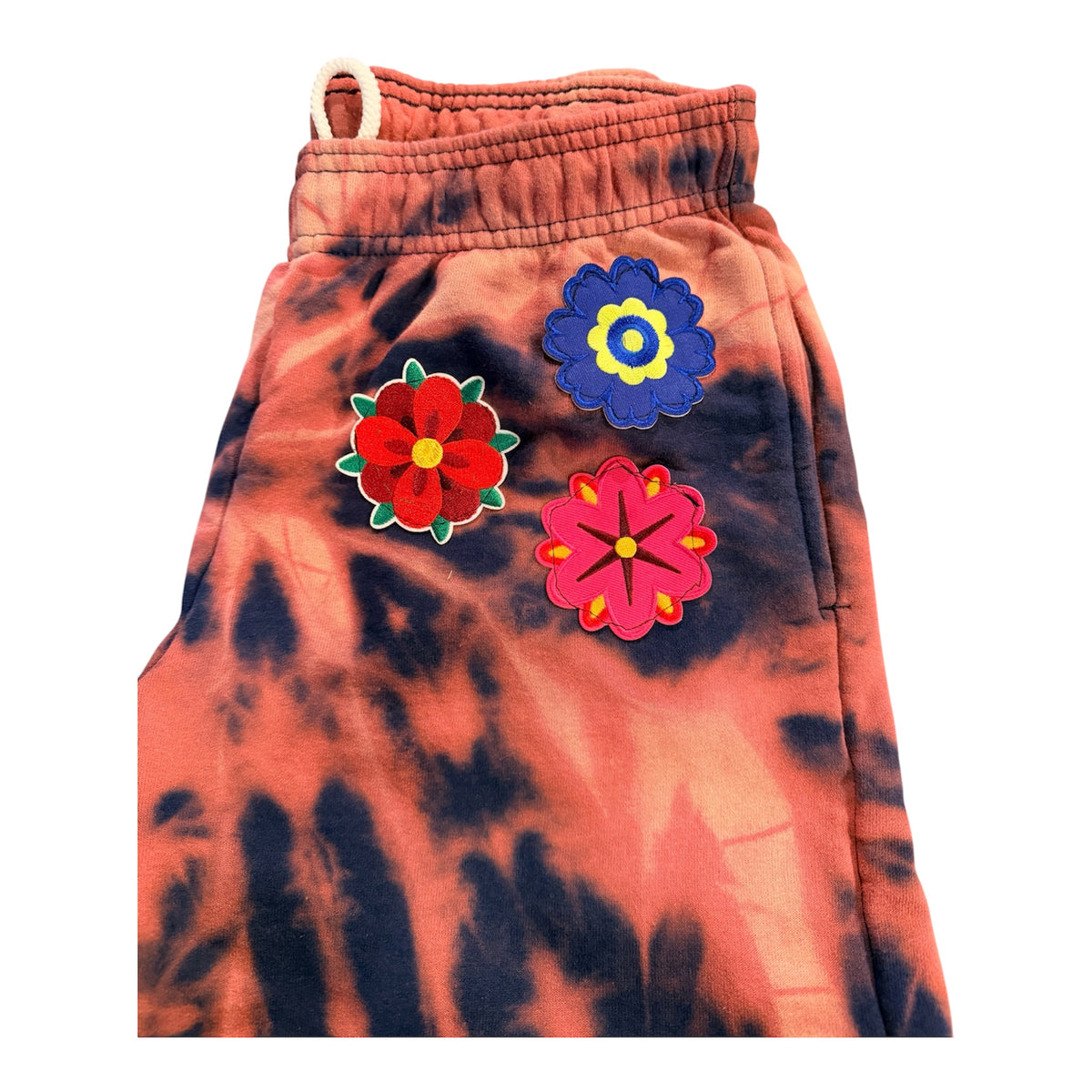 Flower embellished sweatpants