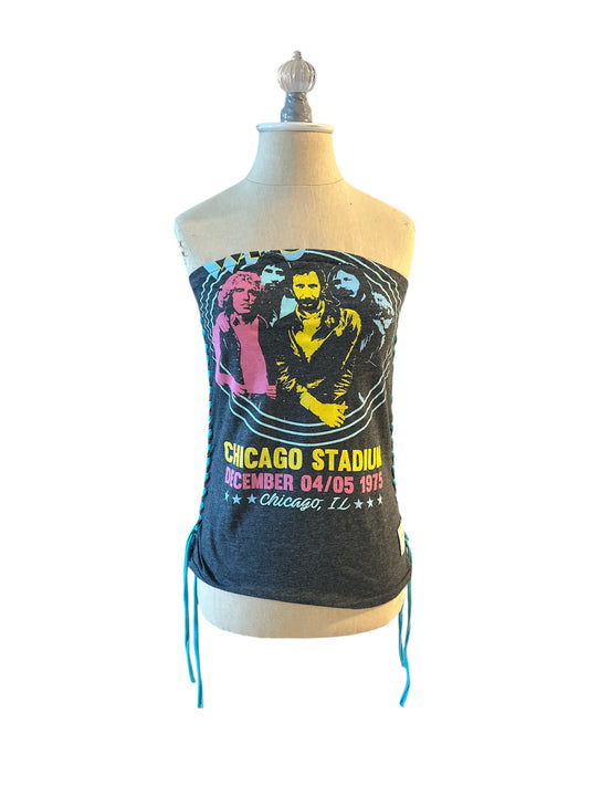 The Who tube top with side lacing