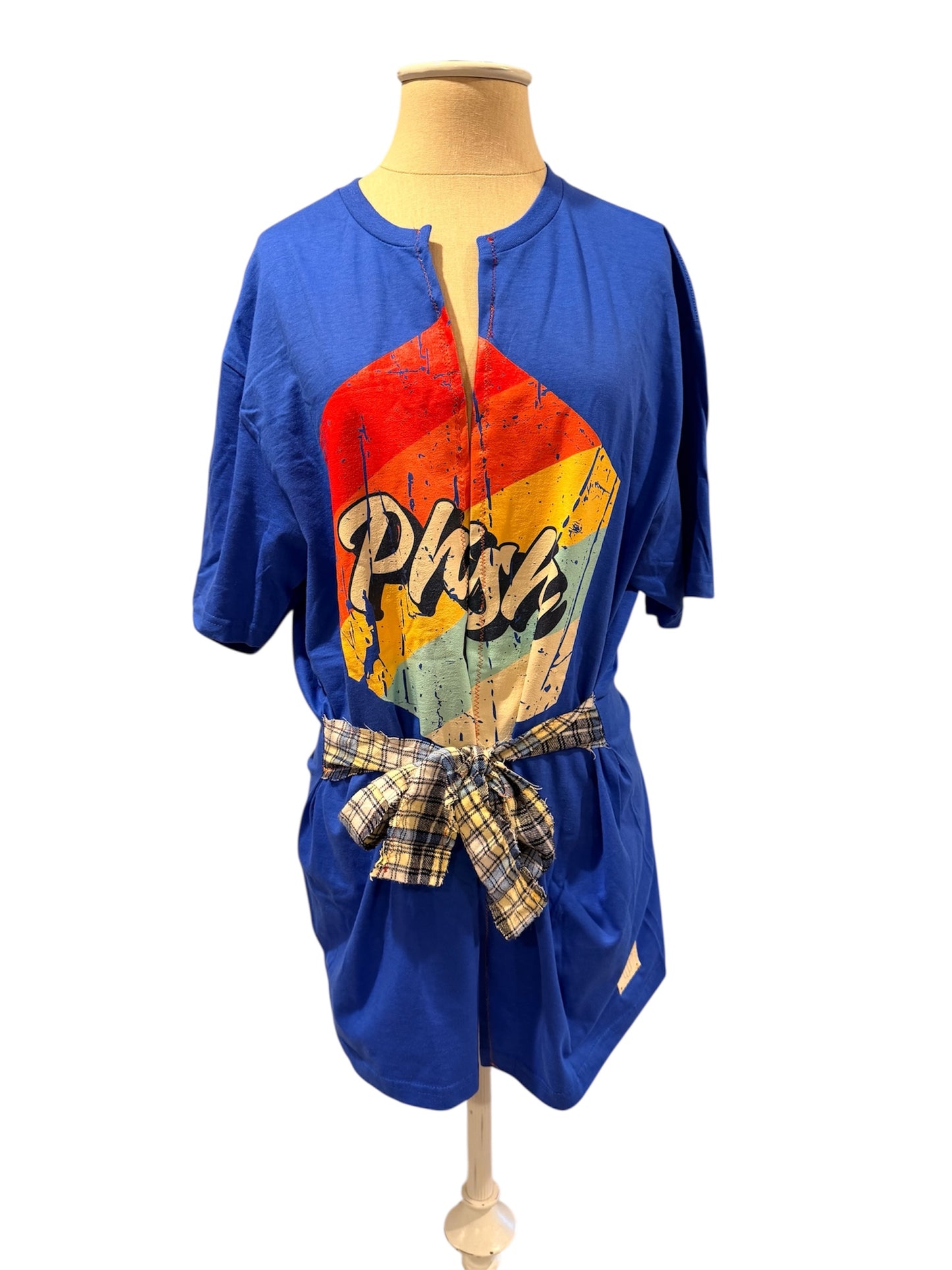 Phish split belted tee