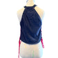 Rolling Stones halter with laced sides