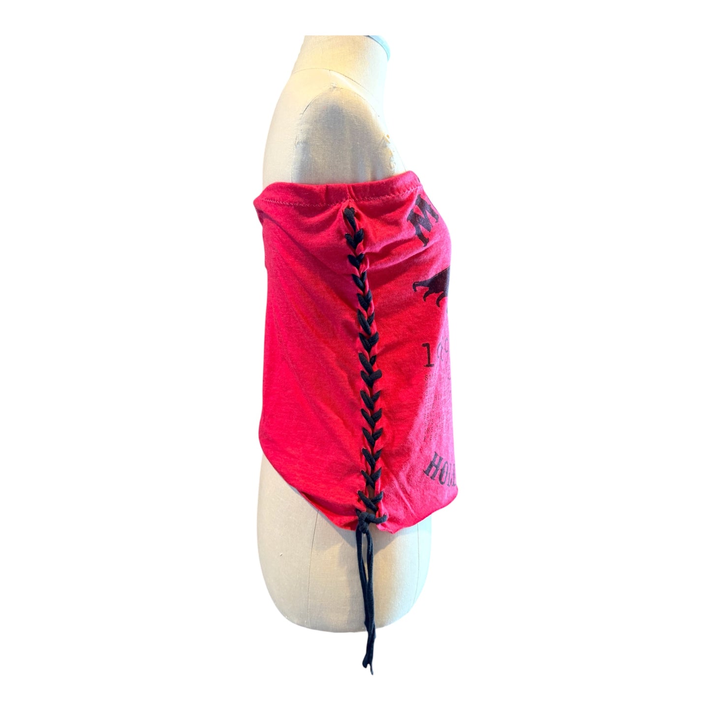 Motley Crue Tube Top with laced sides