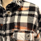 Grommet Plain Distressed Flannel