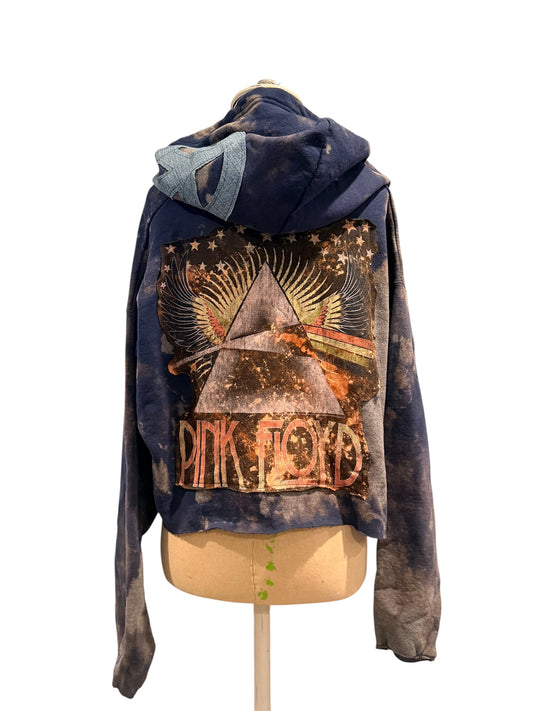 Pink Floyd Embellished Cropped Sweatshirt