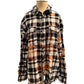 Grommet Plain Distressed Flannel