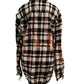 Grommet Plain Distressed Flannel