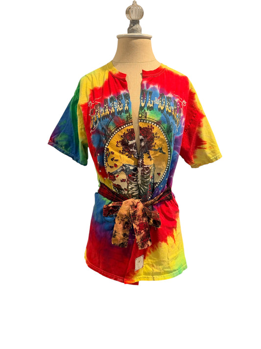 Grateful Dead Tie Front Split Tee