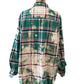 Grommet Plain Distressed Flannel