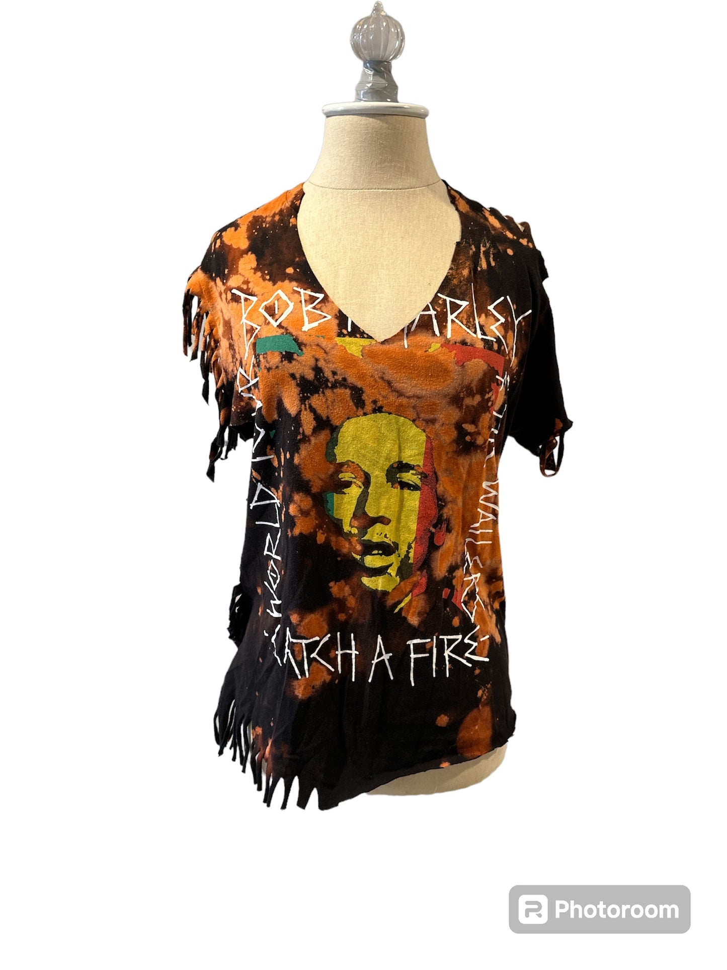 Bob Marley distressed tee