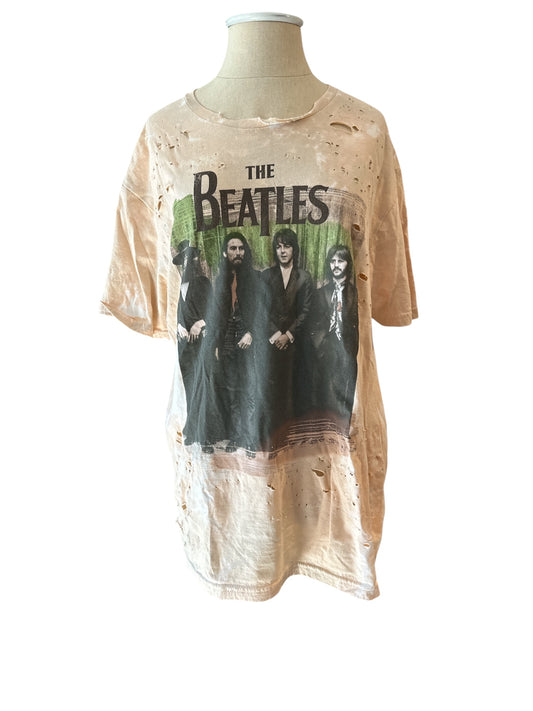 The Beatles distressed tee