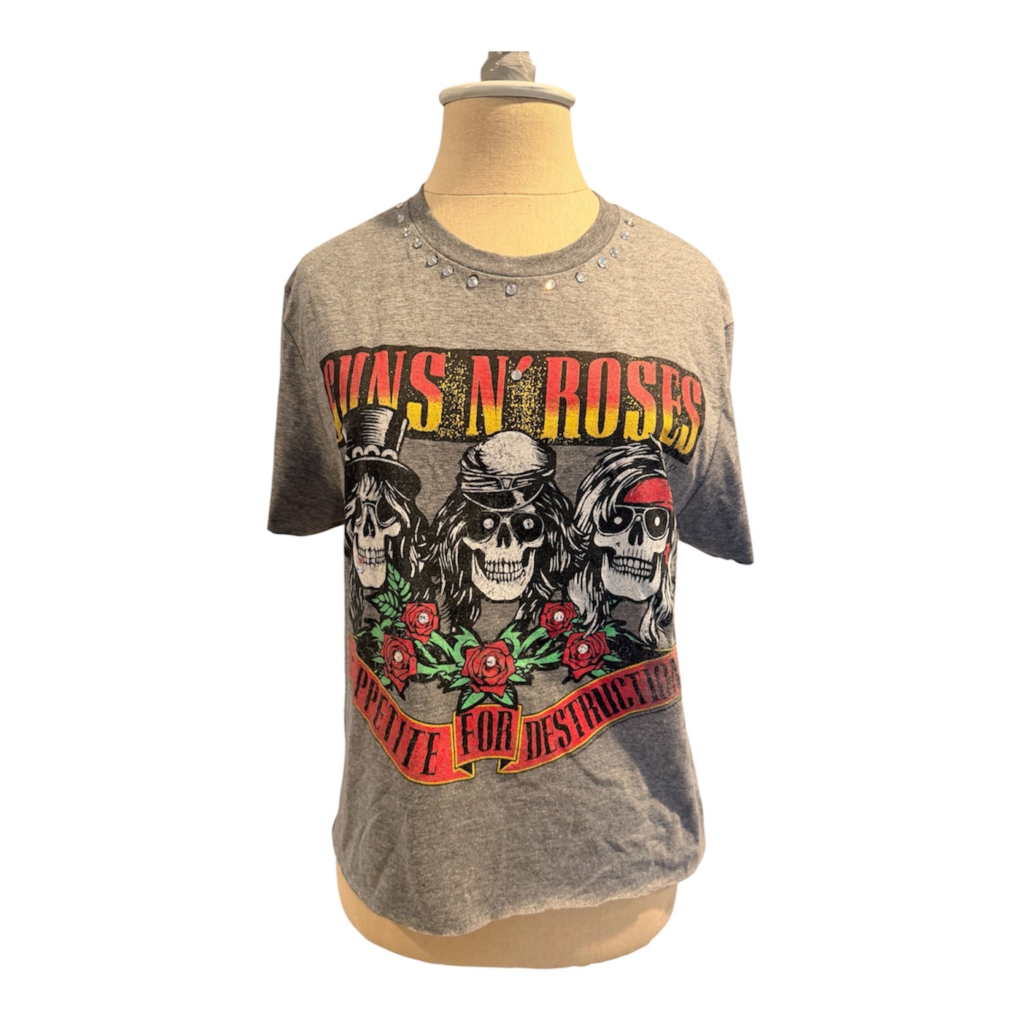 Guns N Roses rhinestone embellished tee
