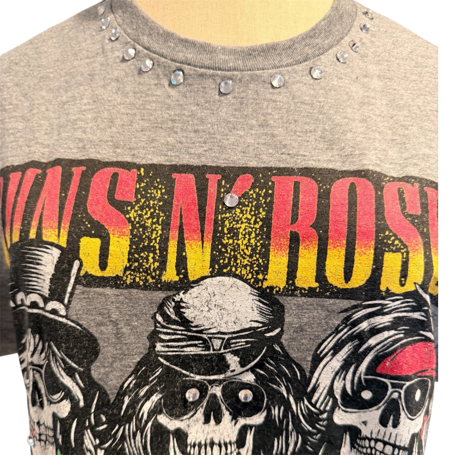 Guns N Roses rhinestone embellished tee