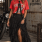 Vintage tee with straps