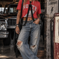Vintage tee with straps